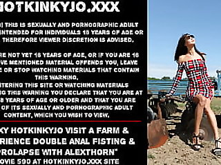 free video gallery sexy-hotkinkyjo-visit-farm-experience-double-anal